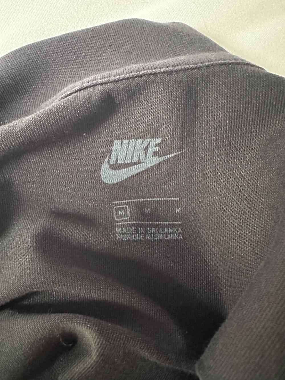 Nike Black Zip Neck Mini Dress - Sz M - Picture 5 of 5